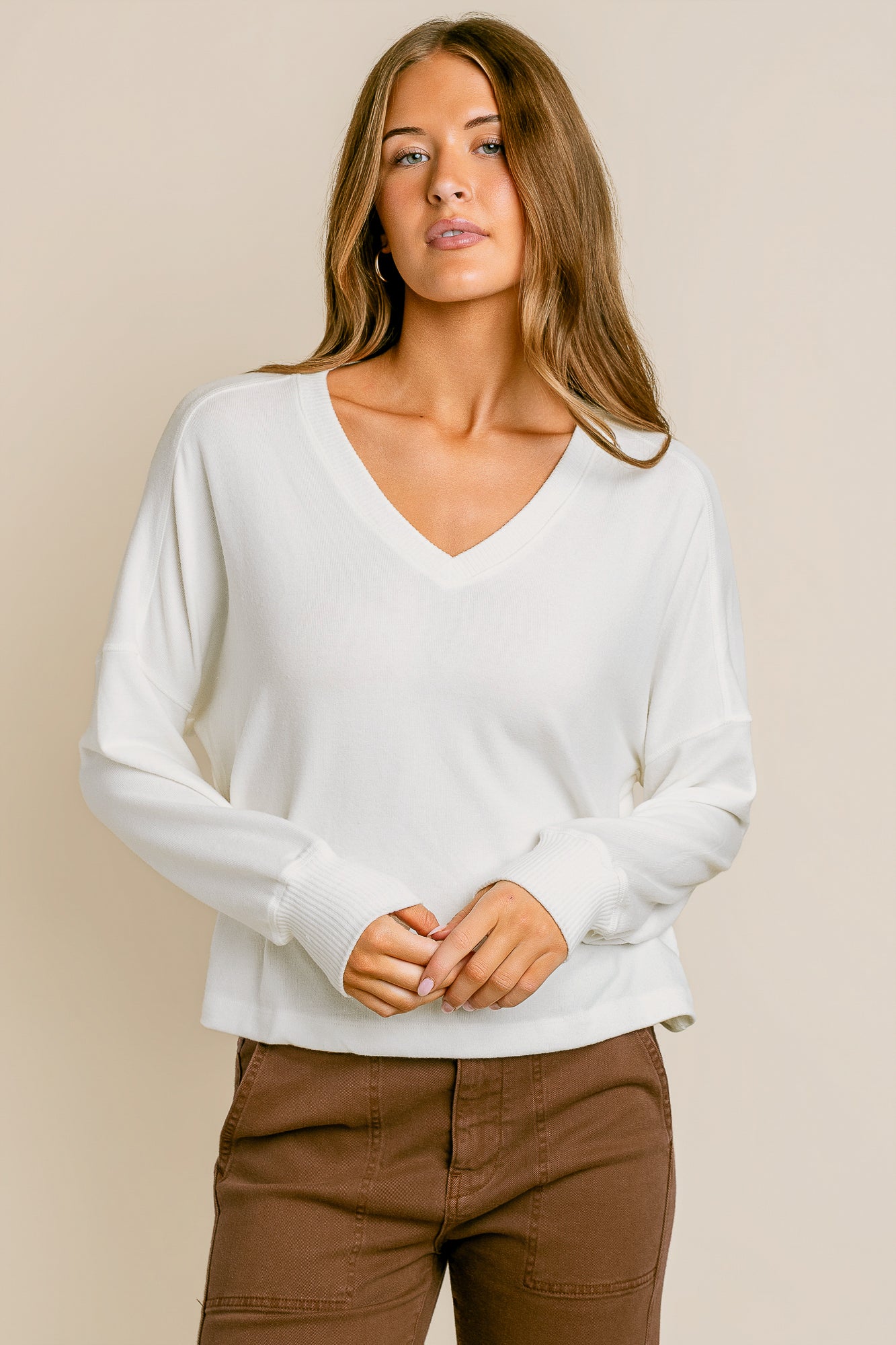 Michael Stars Vic Relaxed V-Neck Pullover