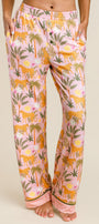 In the Jungle Leopard Safari Open Leg Pants