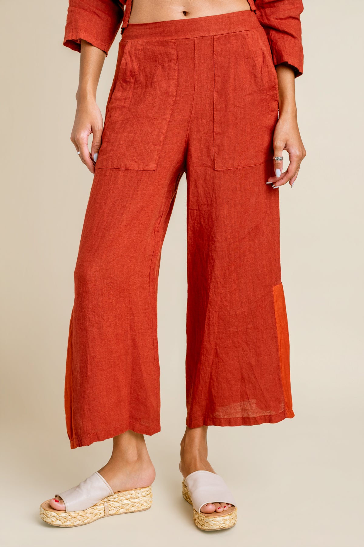 Linen Wide Leg Pant