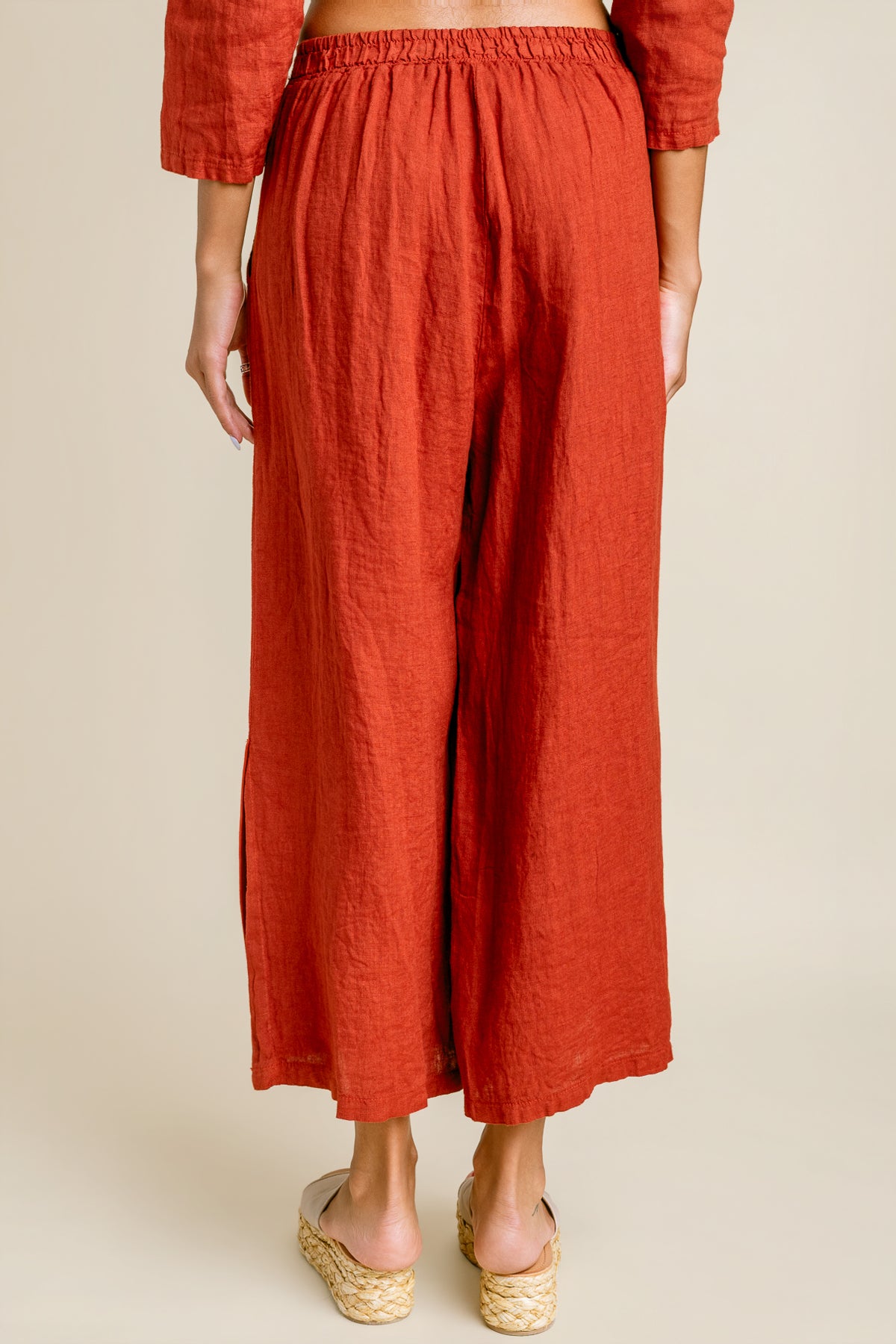 Linen Wide Leg Pant