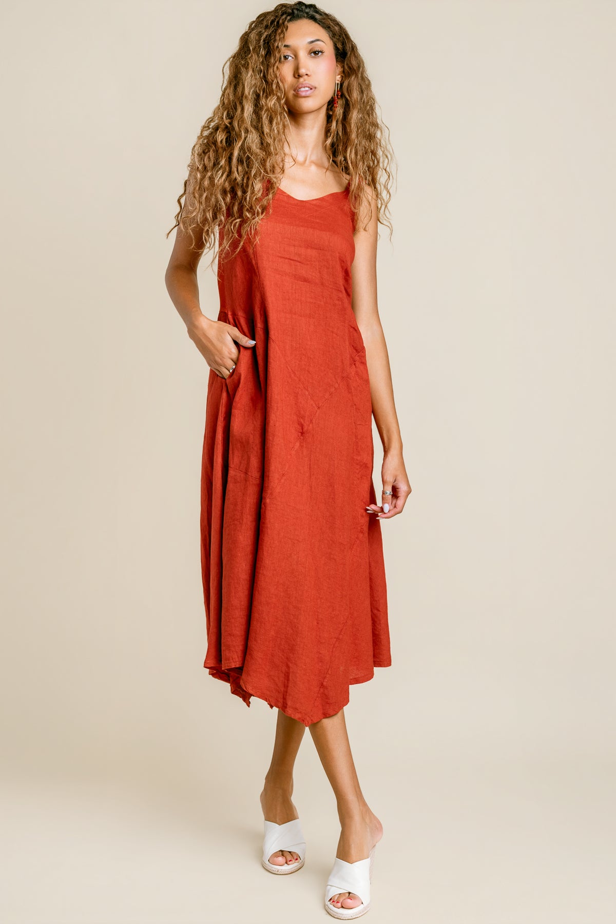 Linen Seam Detail Maxi