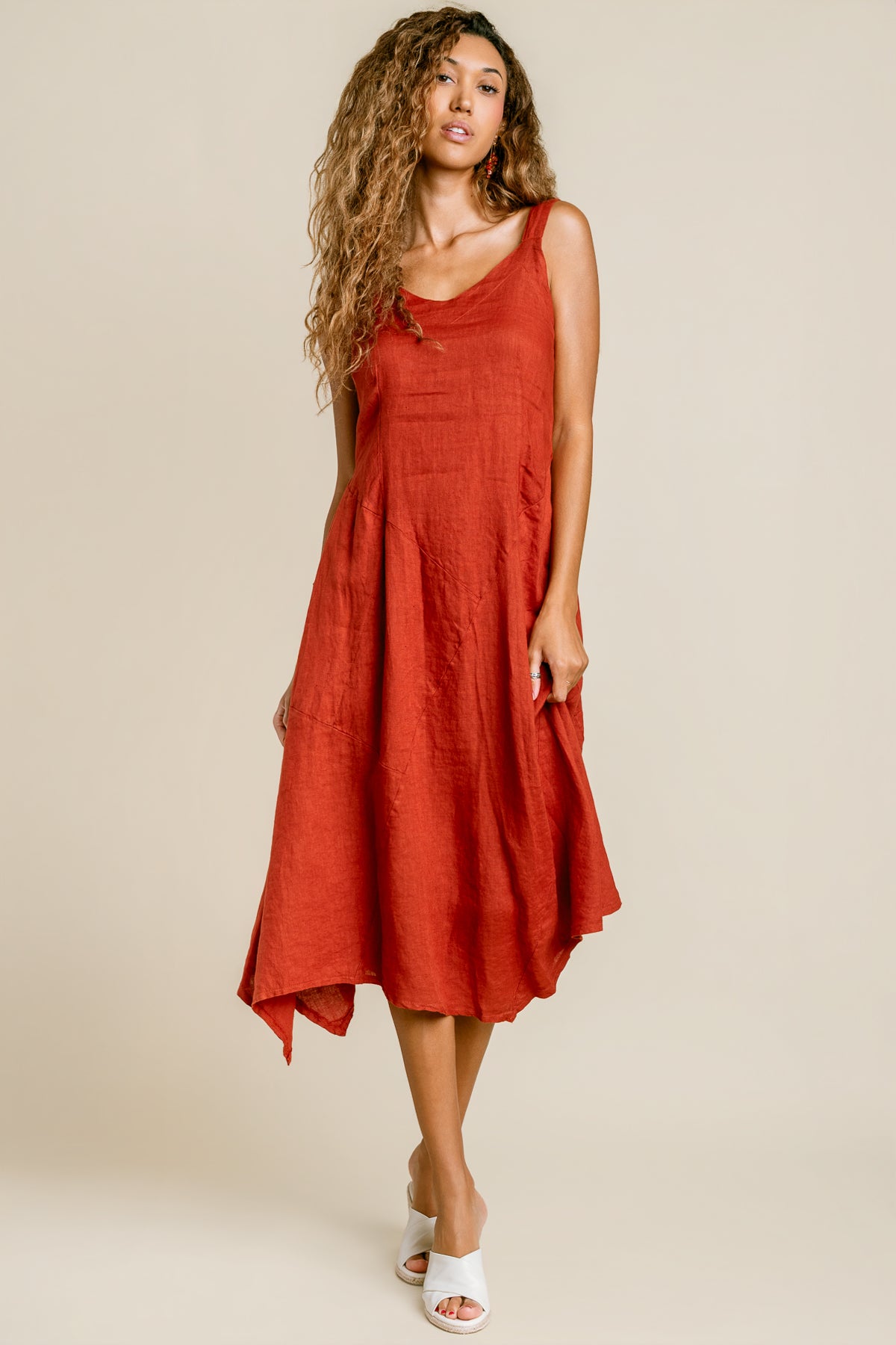 Linen Seam Detail Maxi