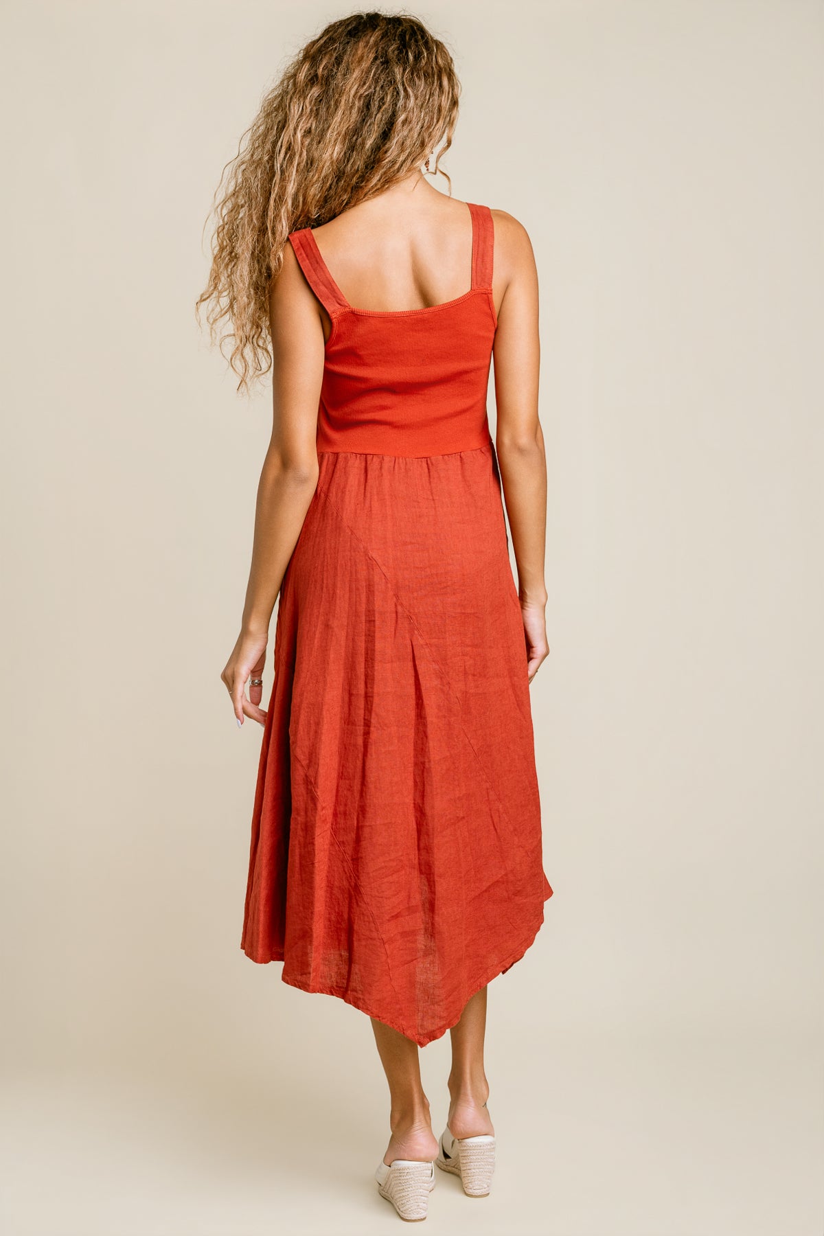 Linen Seam Detail Maxi