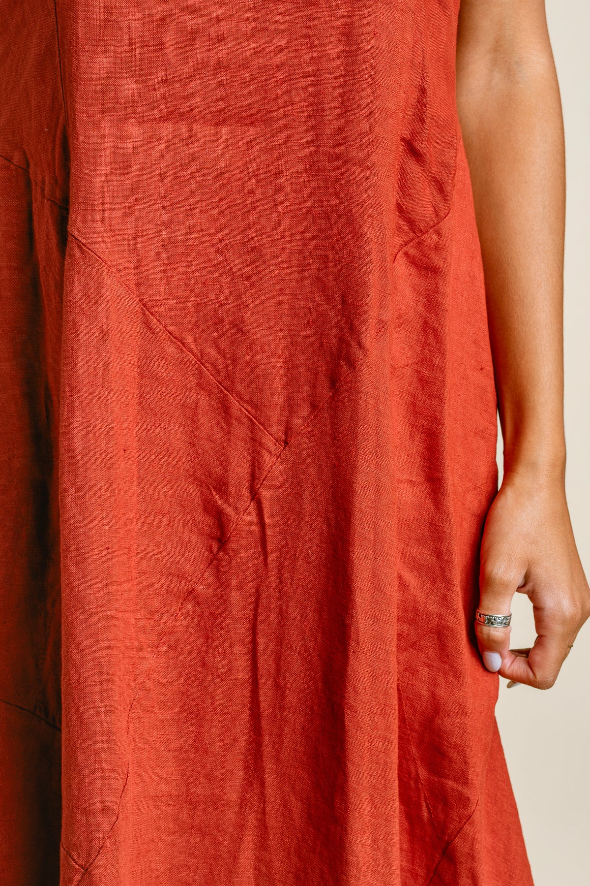 Linen Seam Detail Maxi