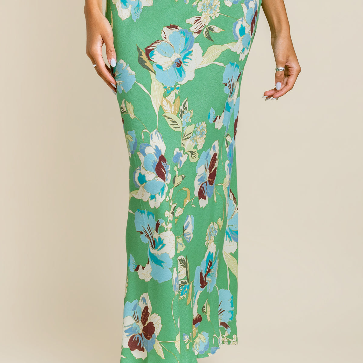 Cyprus Bias Maxi Skirt