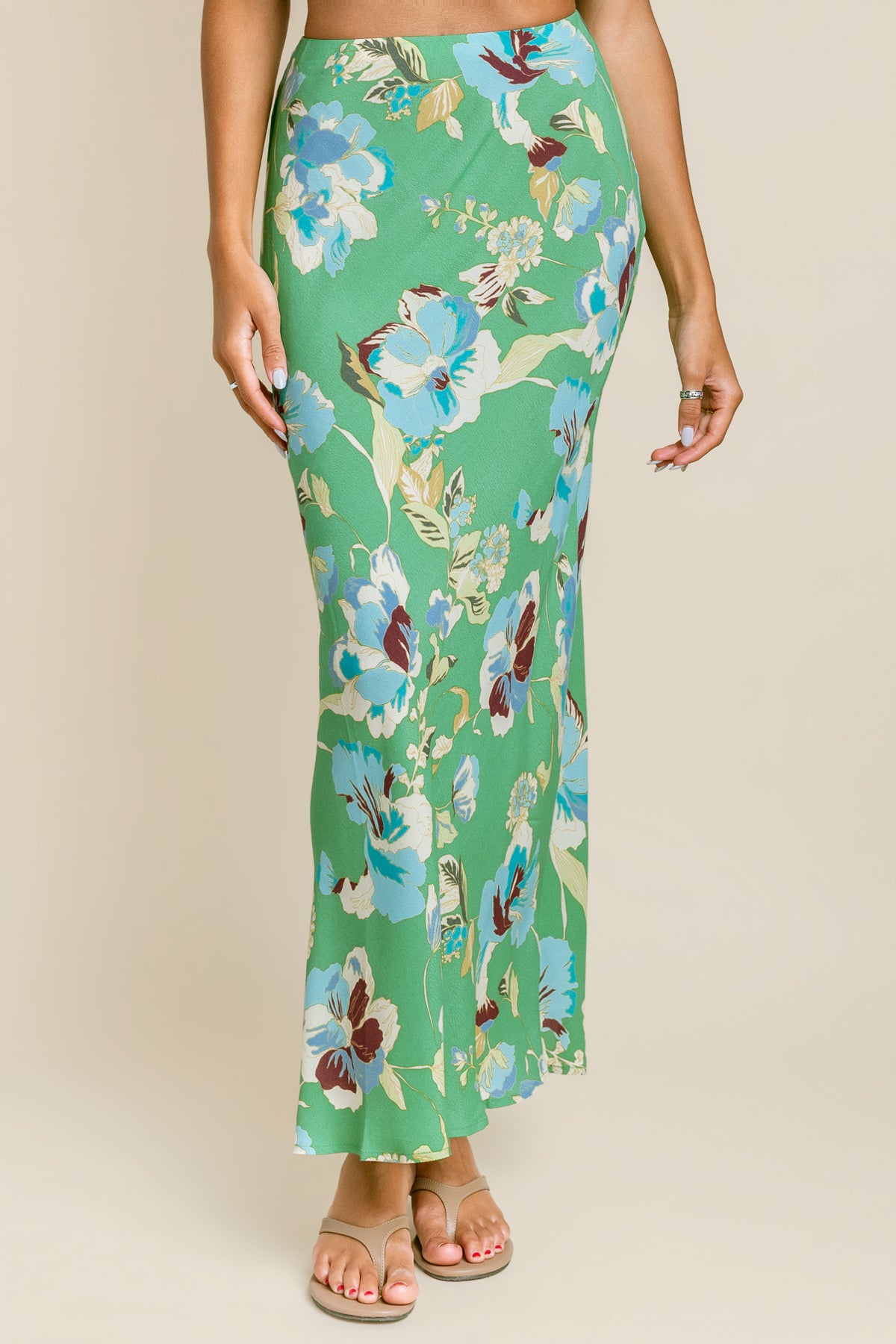 Cyprus Bias Maxi Skirt