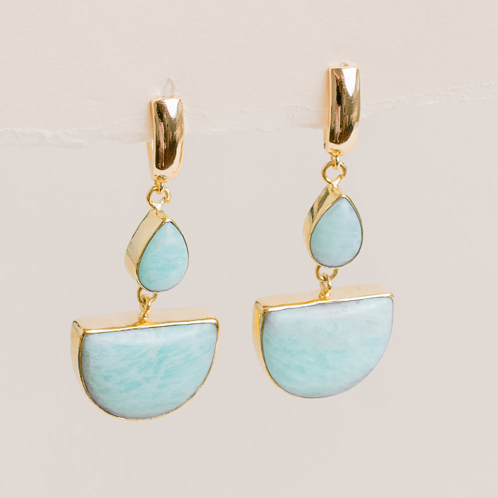 Amazonite Drop Earrings