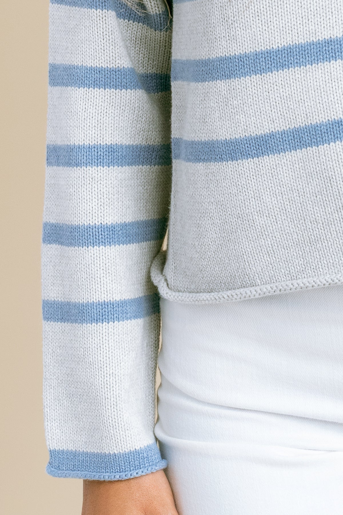 Lucia Striped Crewneck