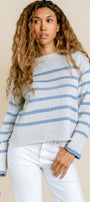 Lucia Striped Crewneck