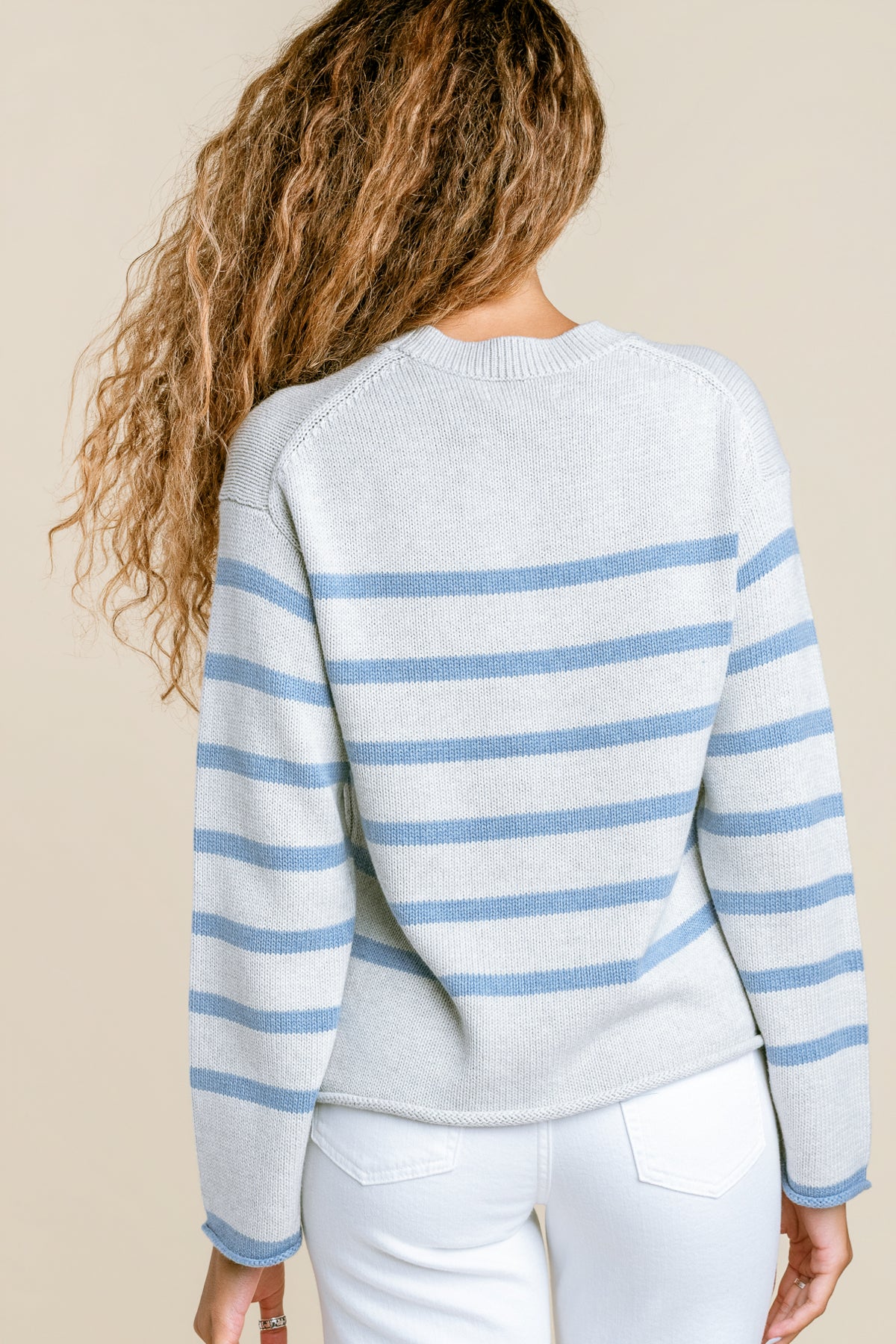 Lucia Striped Crewneck