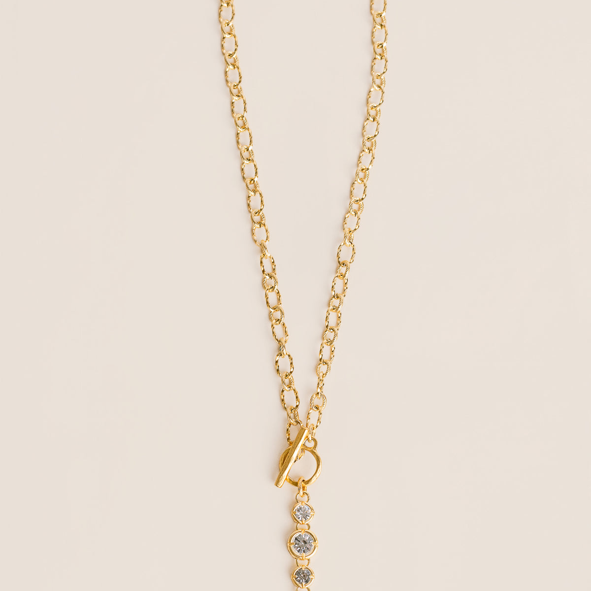 Star Toggle Lariat Necklace
