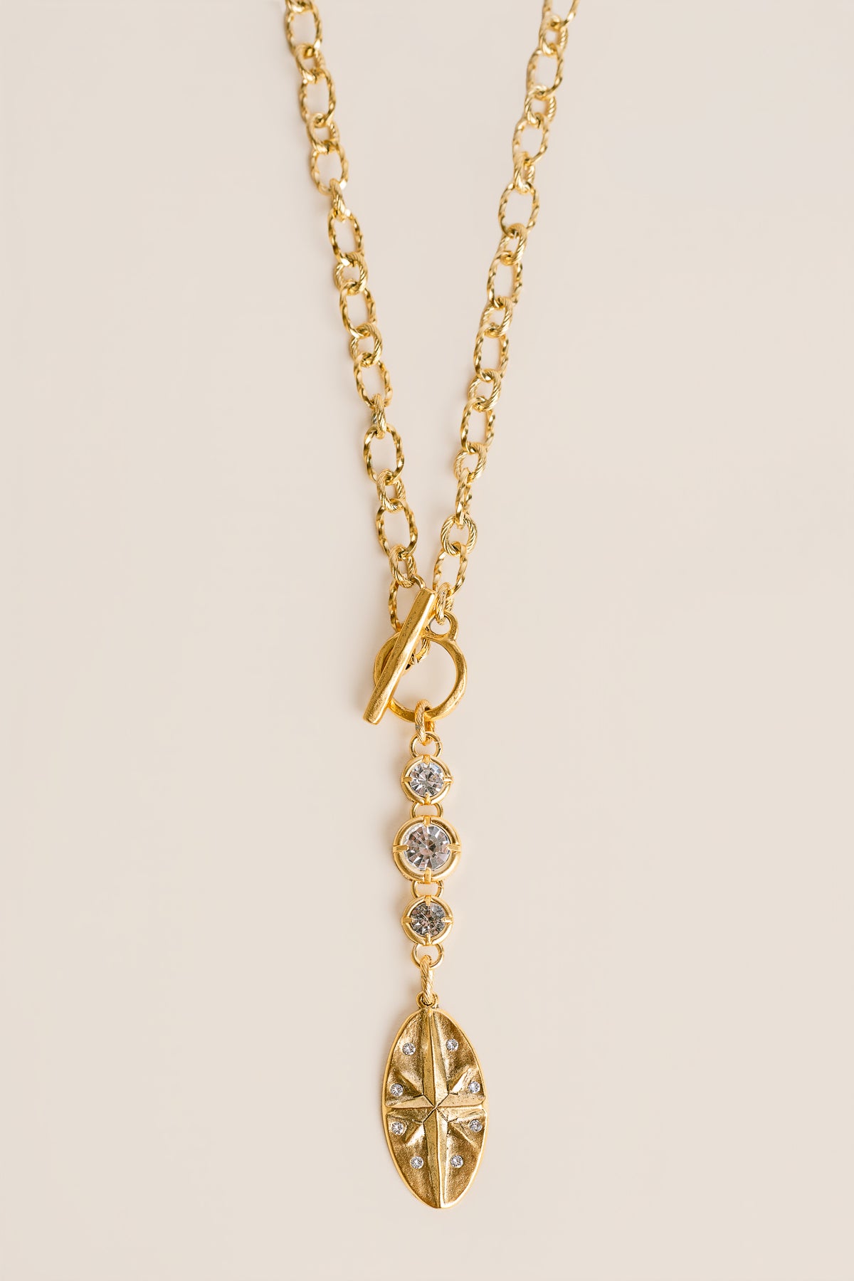 Star Toggle Lariat Necklace