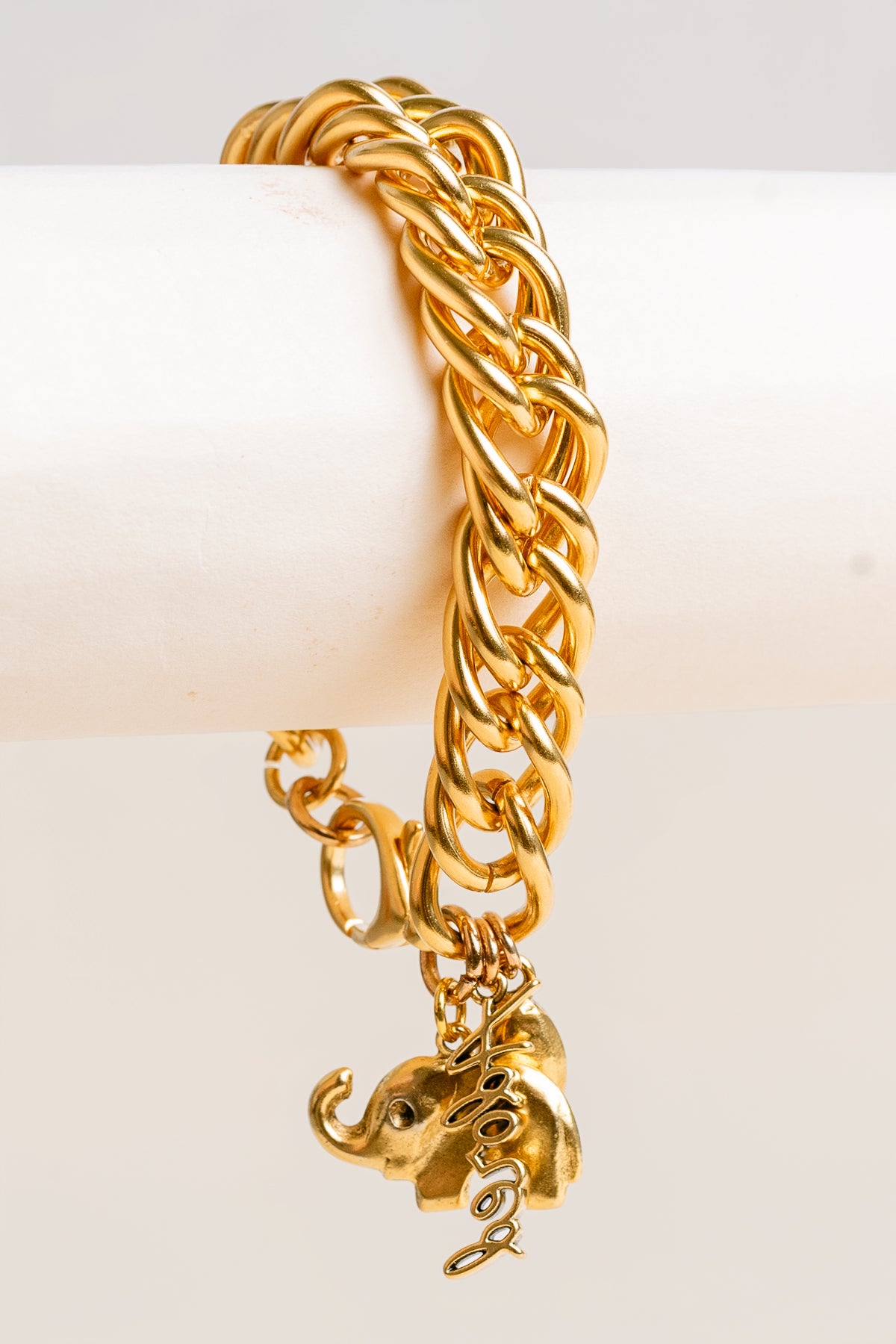 Adored Elephant Charm Chain Bracelet
