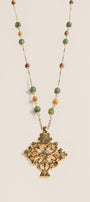 Lisa Marie Jewelry Emerald, Onyx, Jasper Long Necklace