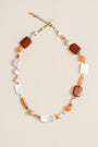 Lisa Marie Jewelry Mother Of Pearl, Jade, Carnelian, Crystal, Quartz Short Necklace