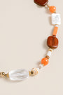 Lisa Marie Jewelry Mother Of Pearl, Jade, Carnelian, Crystal, Quartz Short Necklace
