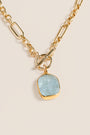 Lisa Marie Jewelry Aquamarine, Demi Chain Short Necklace