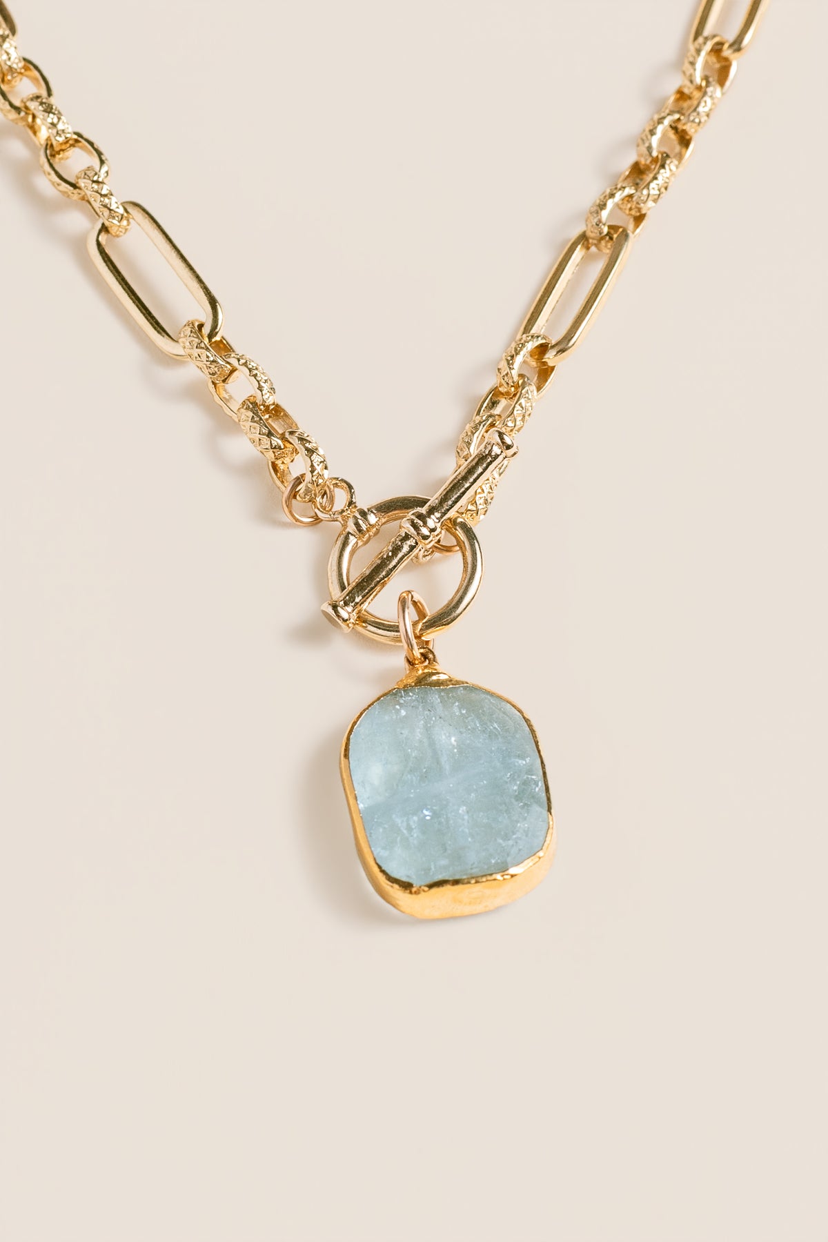 Lisa Marie Jewelry Aquamarine, Demi Chain Short Necklace
