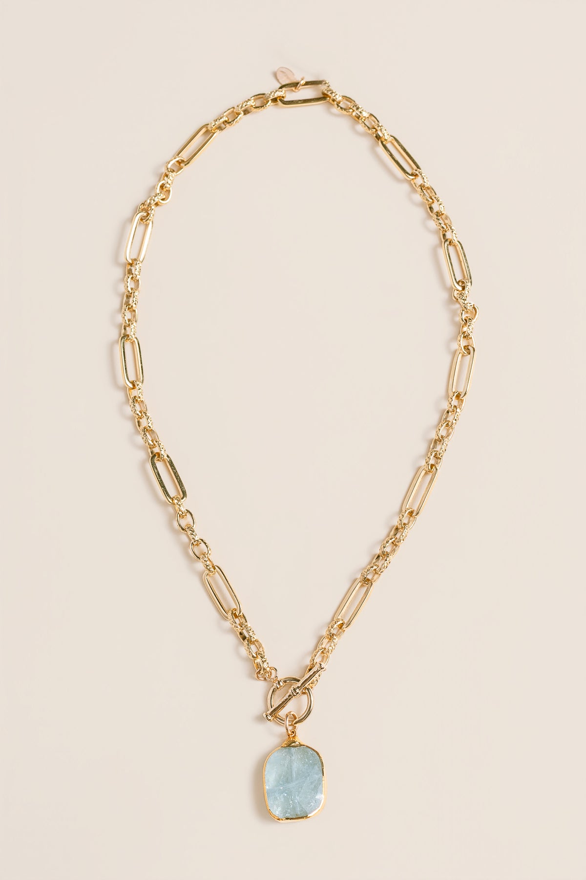 Lisa Marie Jewelry Aquamarine, Demi Chain Short Necklace