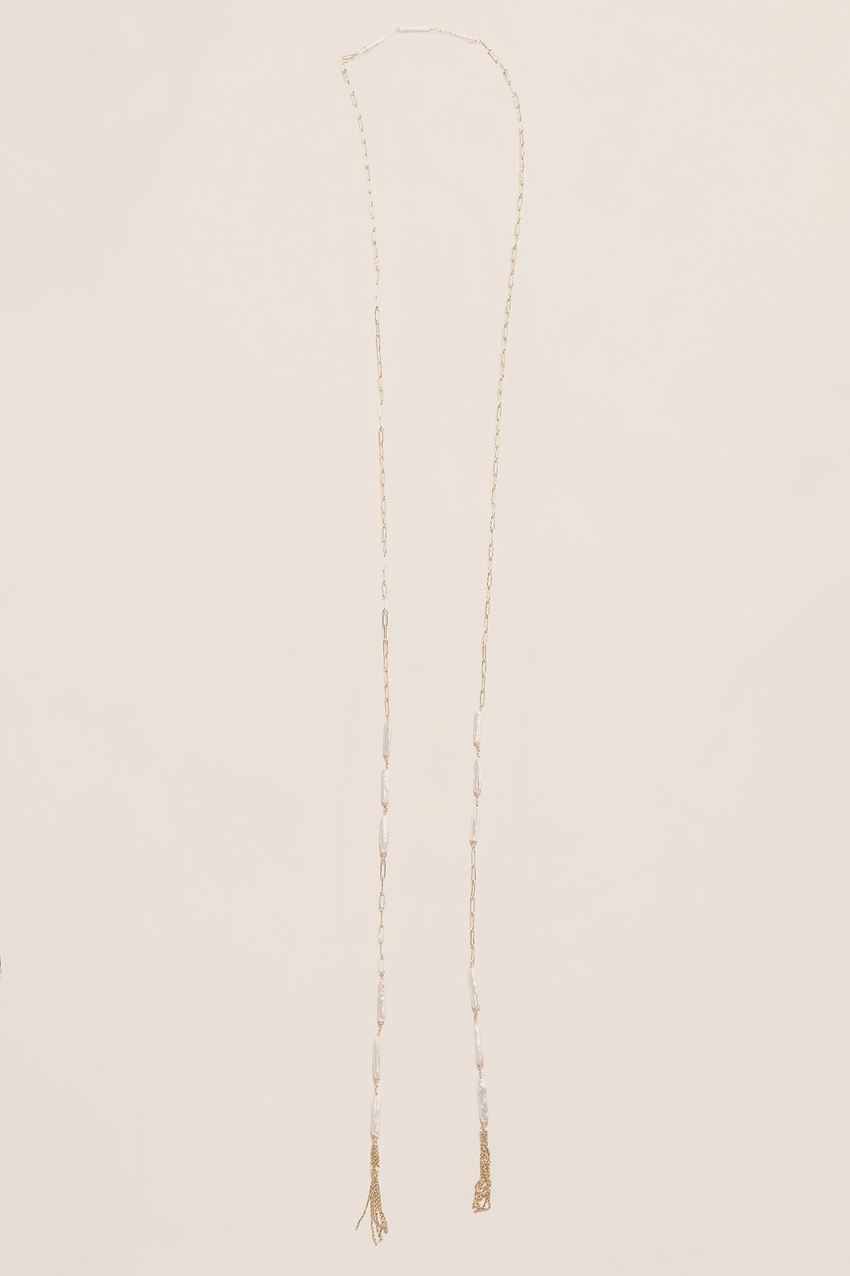 Lisa Marie Jewelry Keshi Pearls, Chain Dangling Long Necklace