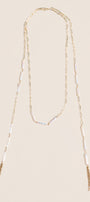 Lisa Marie Jewelry Keshi Pearls, Chain Dangling Long Necklace