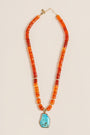 Lisa Marie Jewelry Turquoise, Carnelian Short Necklace