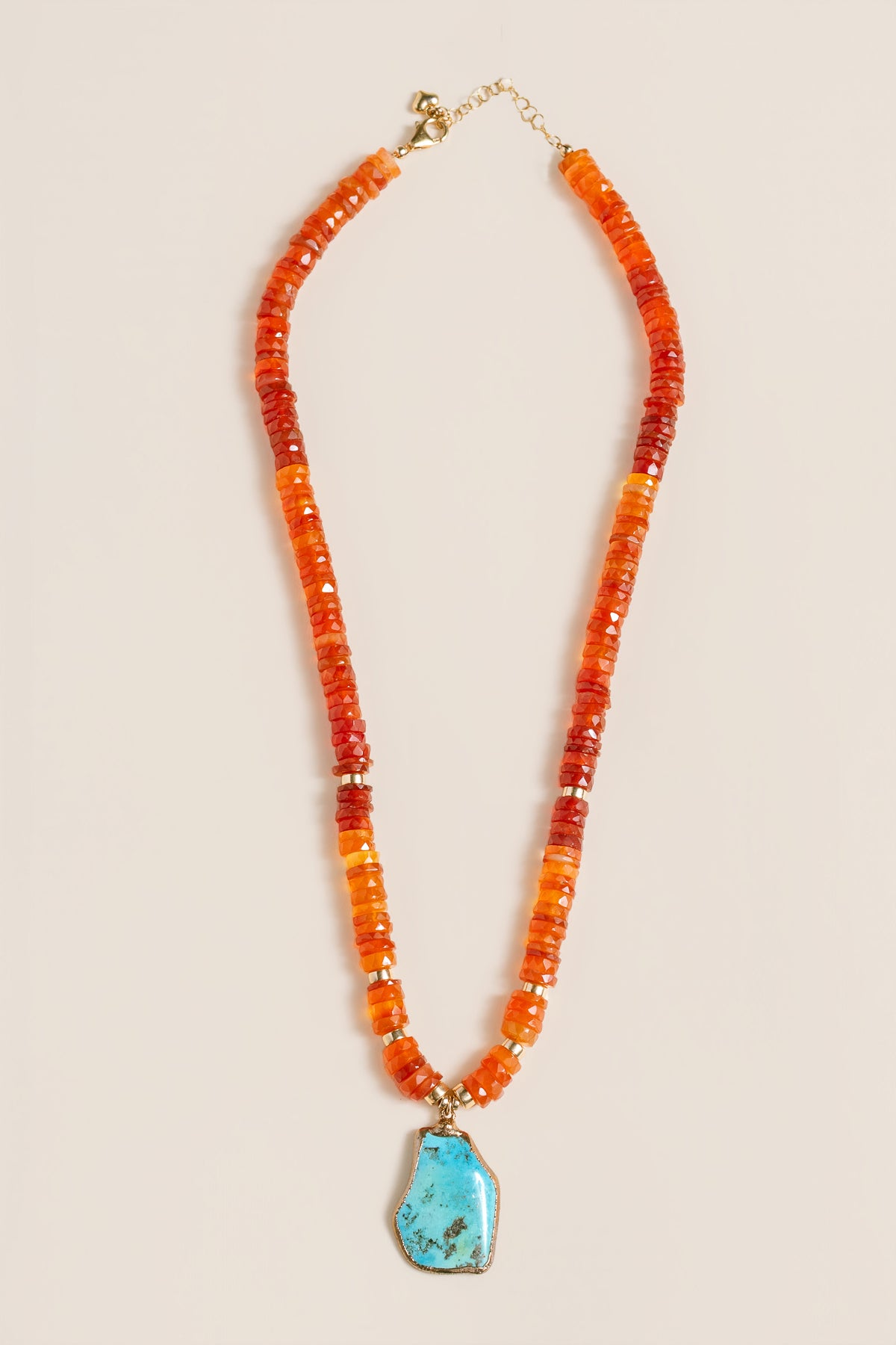 Lisa Marie Jewelry Turquoise, Carnelian Short Necklace