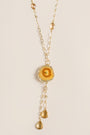 Sherwood Bridge Diamonds Bezel Chain Tassel Necklace