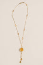 Sherwood Bridge Diamonds Bezel Chain Tassel Necklace