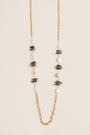 Lisa Marie Jewelry Coin Pearls Long Necklace