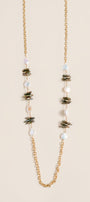 Lisa Marie Jewelry Coin Pearls Long Necklace