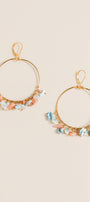 Lisa Marie Jewelry Multi Stone Hoops