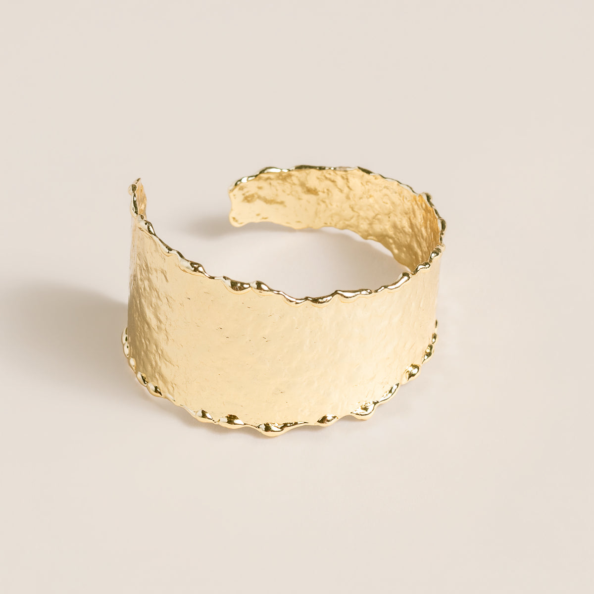 Sherwood Bridge Diamonds Hammered Cuff Bracelet