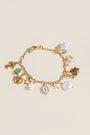 Lisa Marie Jewelry Charms, Pearls, Turquoise Bracelet