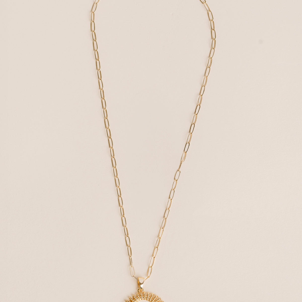 Paperclip Sunburst Necklace
