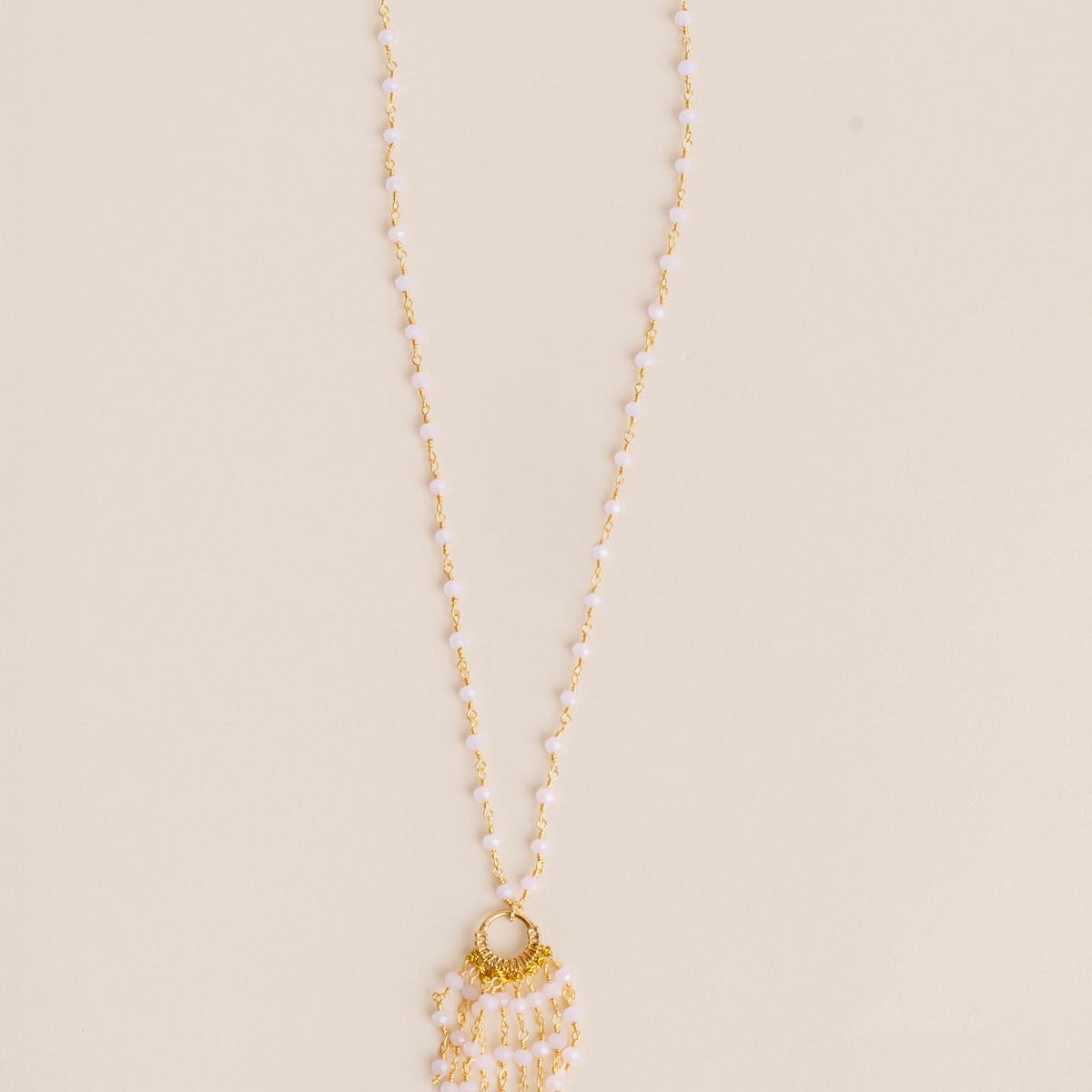 Rose Quartz Dangle Necklace