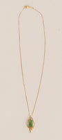 Aventurine Teardrop Fringe Necklace
