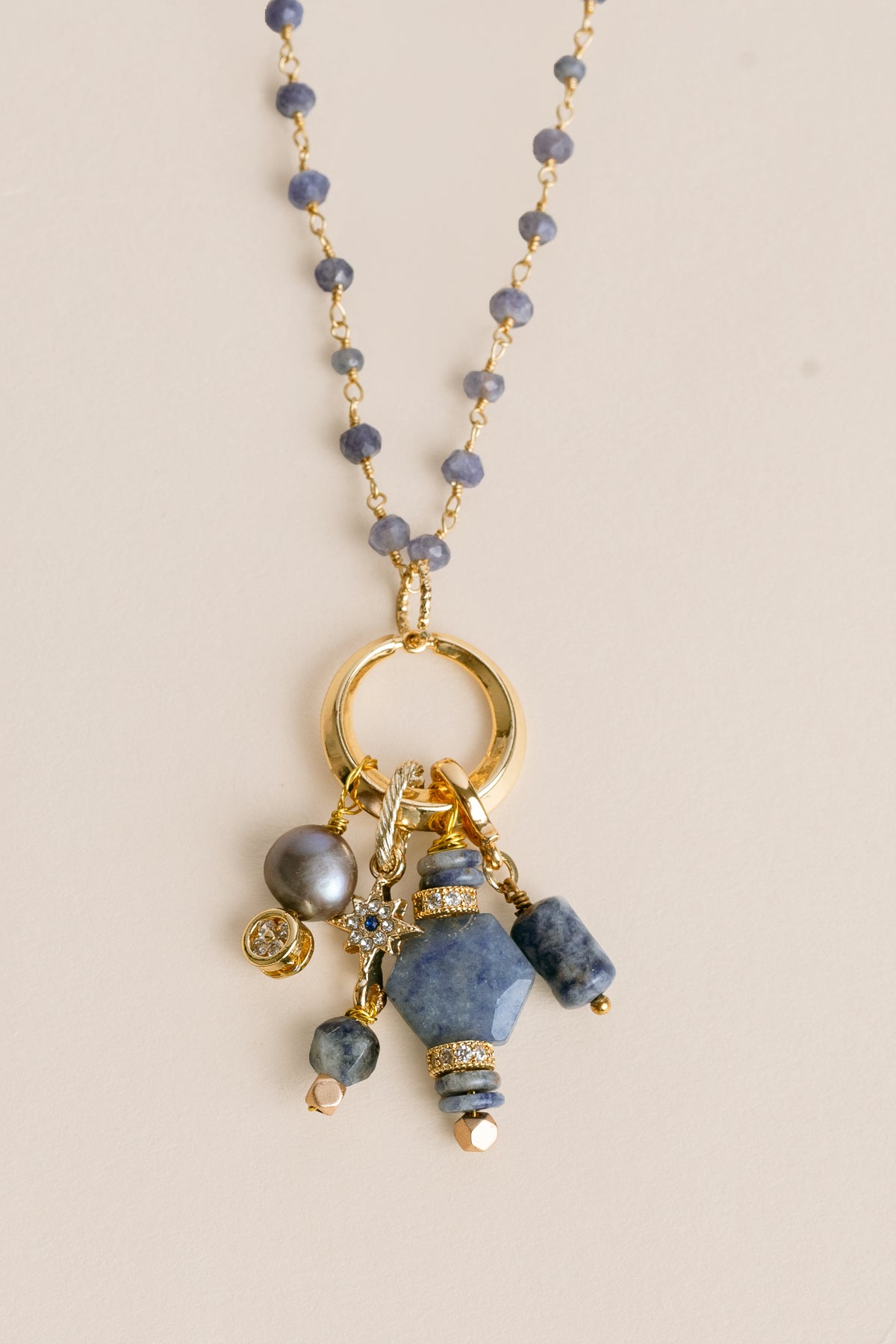 Sapphire Charm Necklace