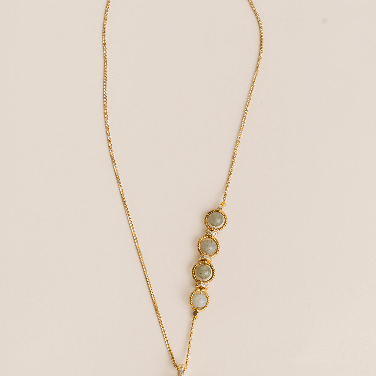 Labradorite Flower Necklace