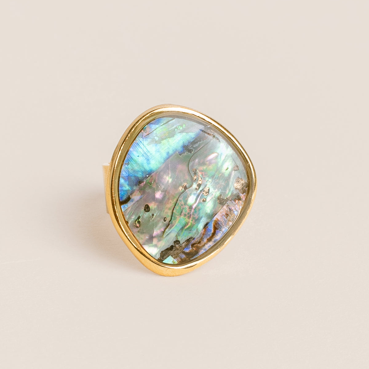 Abalone Adjustable Ring