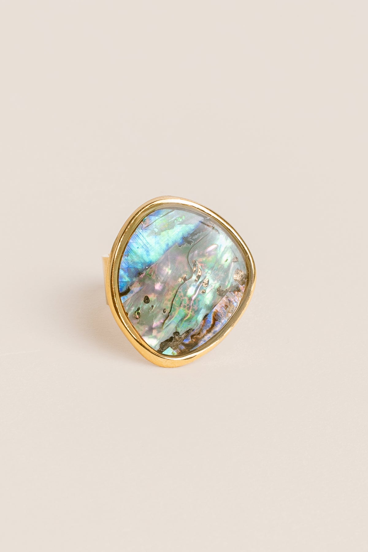 Abalone Adjustable Ring