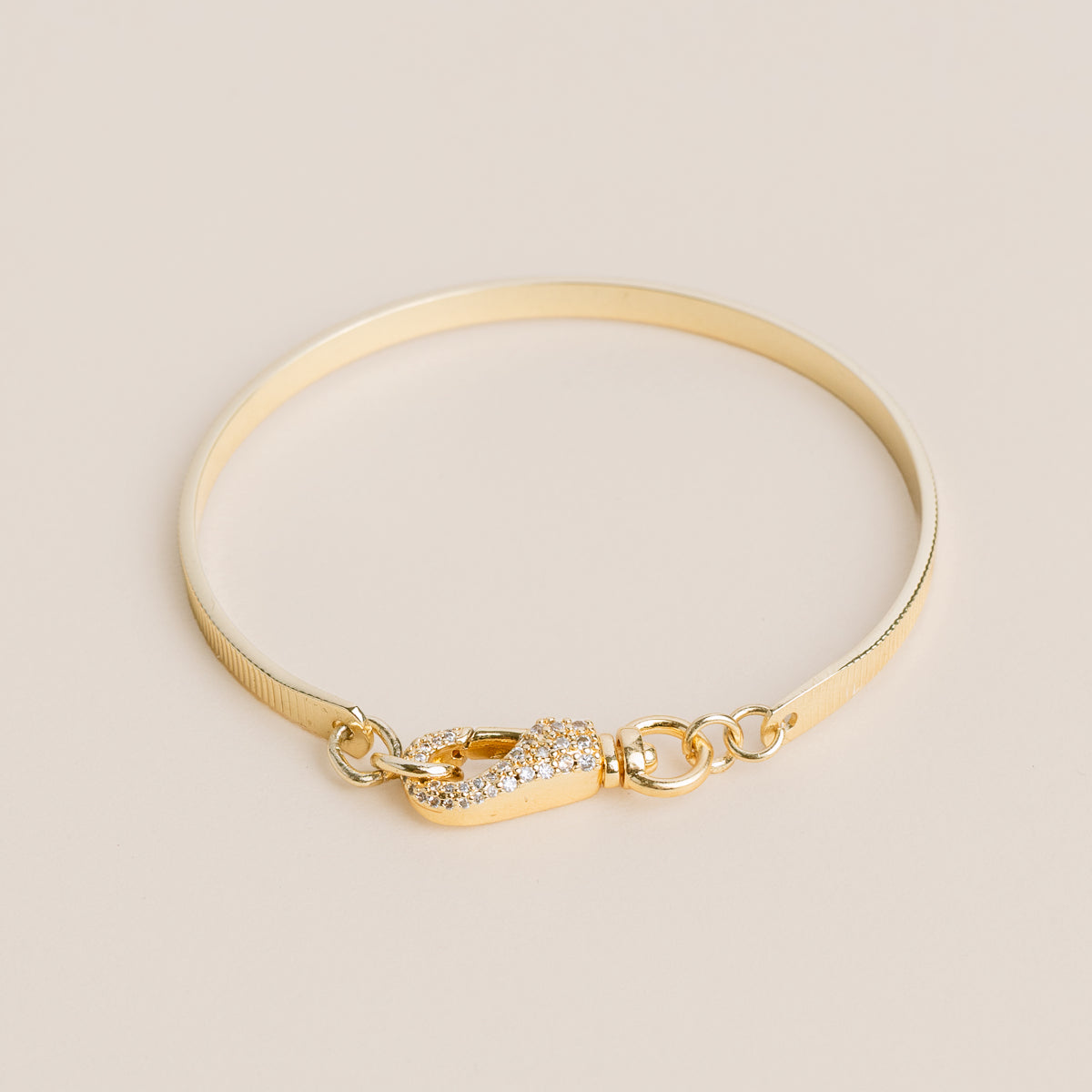Cuff Pave Clasp Bracelet