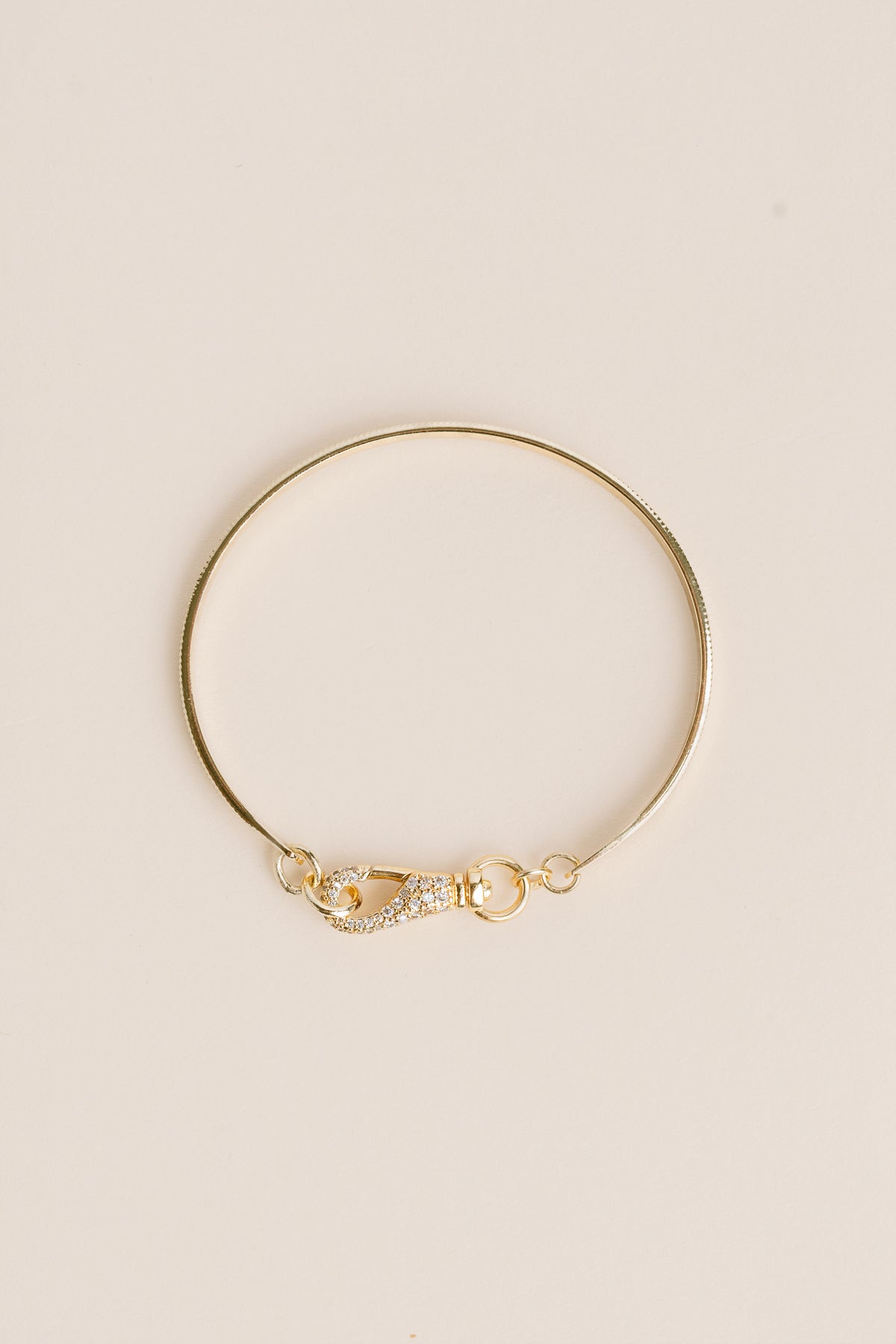 Sherwood Bridge Diamonds Cuff Pave Clasp Bracelet