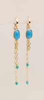 Turquoise Chain Earrings