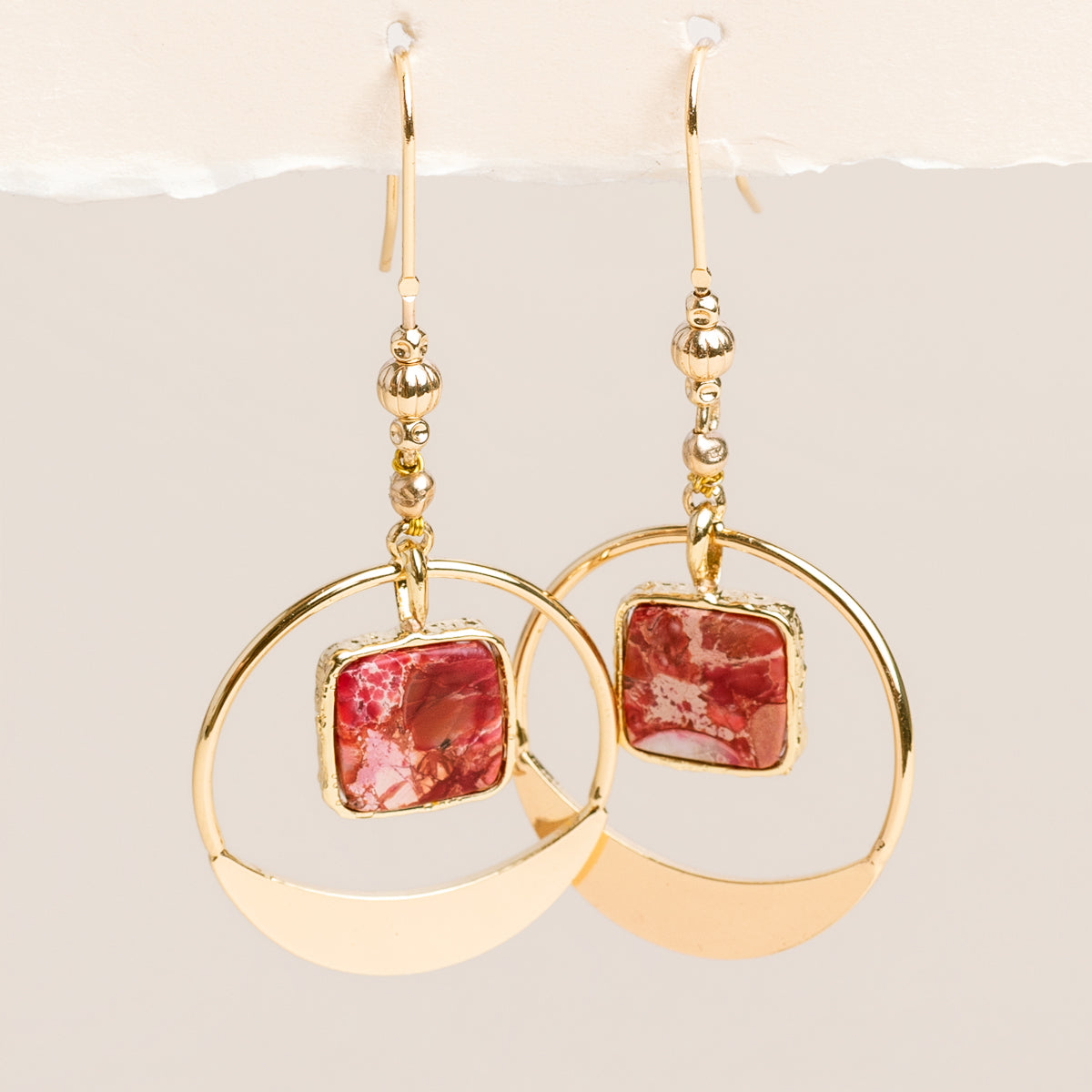 Rhodochrosite Earrings