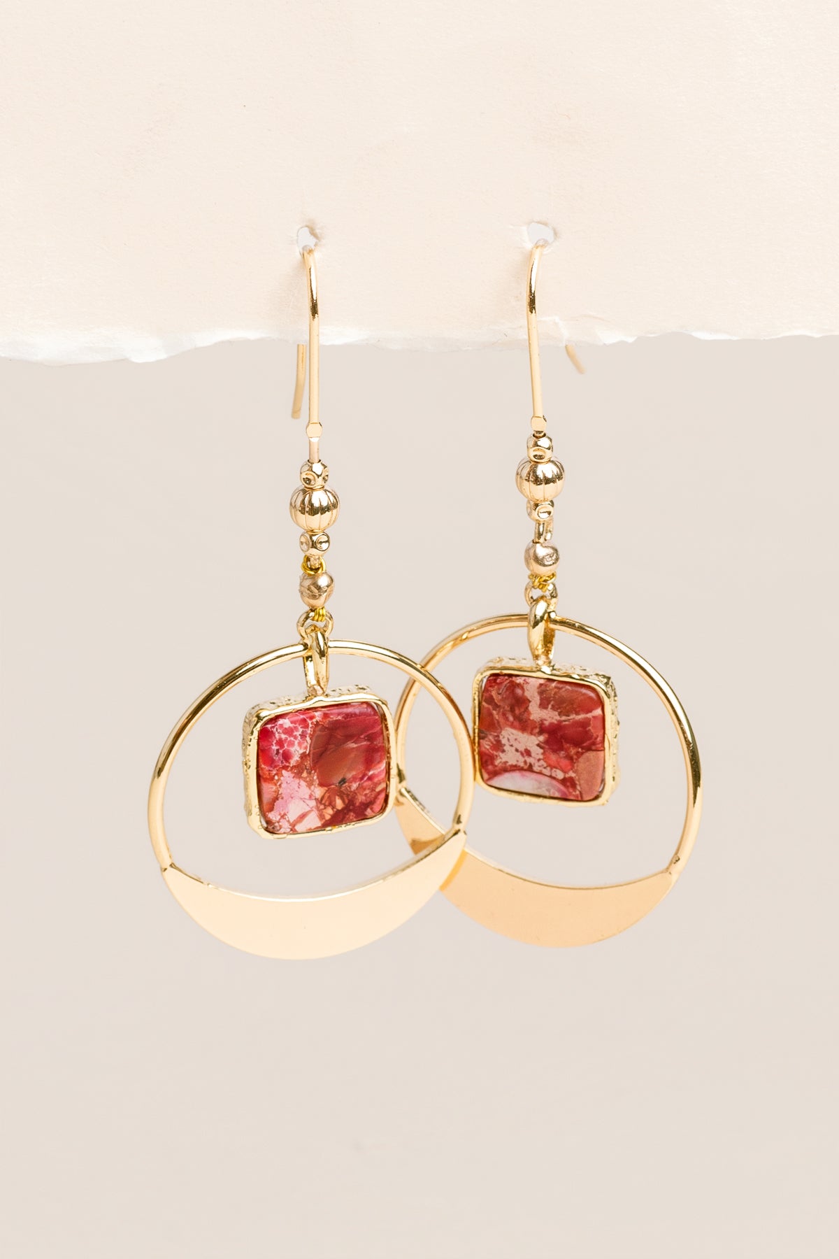 Rhodochrosite Earrings