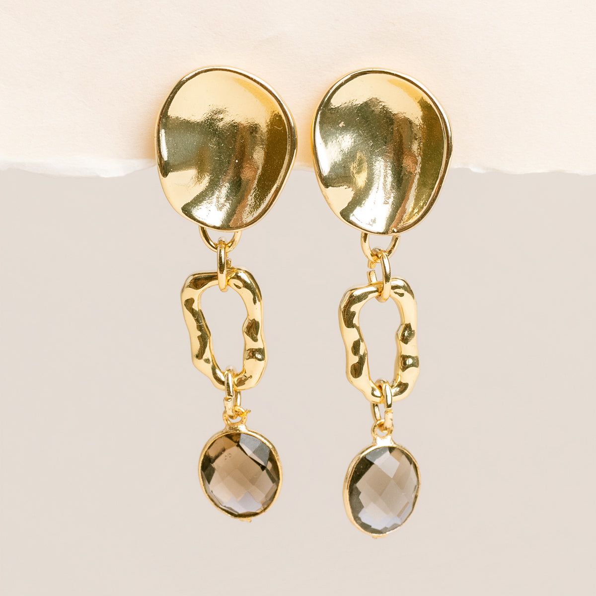 Smoky Quartz Chunky Earring
