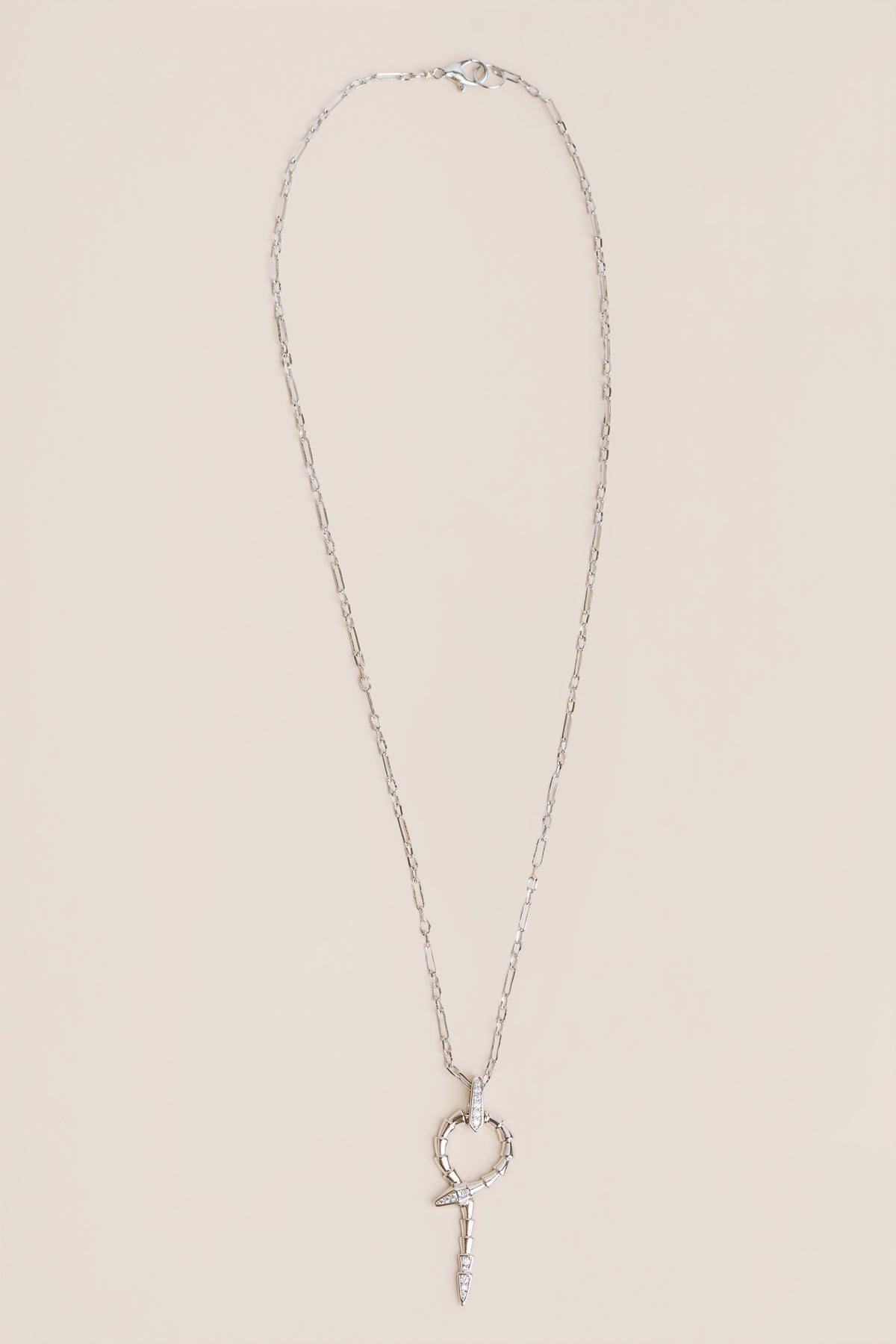 Paperclip Snake Necklace