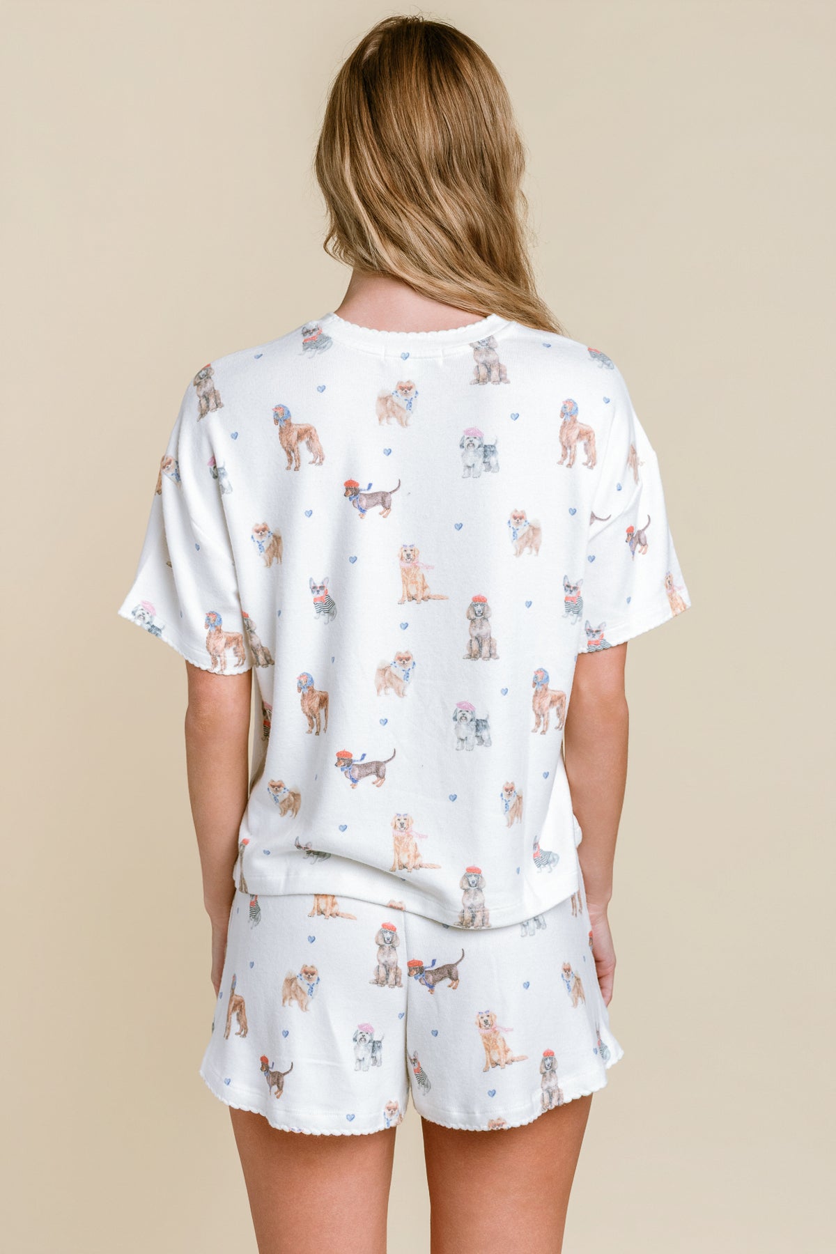 Meet Me in Pawris Dog Print Top