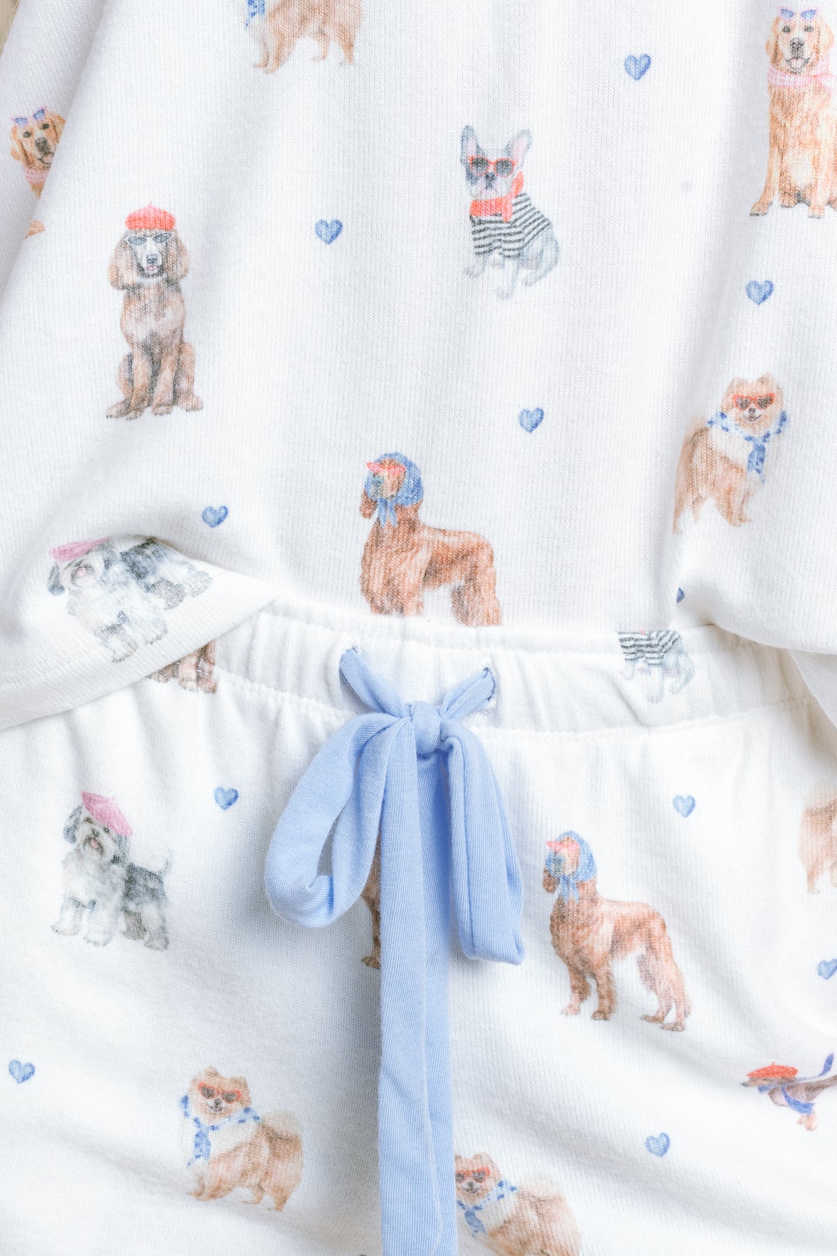 Meet Me in Pawris Dog Print Top
